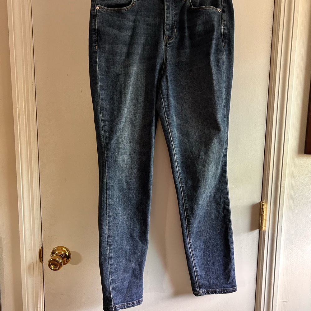 Nicole Miller SOHO High Rise Ankle Skinny Blue Jeans Classic Denim